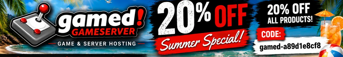 20% de réduction d'été sur tous les serveurs de jeux